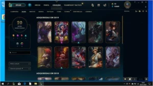 Lol Ouro 3 - 20 skins - League of Legends