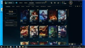 Lol Ouro 3 - 20 skins - League of Legends