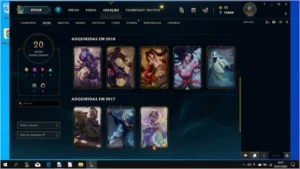 Lol Ouro 3 - 20 skins - League of Legends