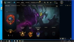 Lol Ouro 3 - 20 skins - League of Legends