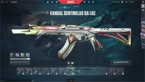 CONTA VALORANT PLATINA COM VARIAS SKINS