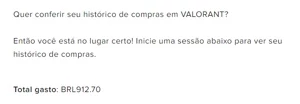 Conta de valorant com 1k gastos + conta de lol com 1k gastos