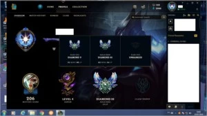 CONTA D2 / 98 CHAMPIONS / 57 SKINS BORDA DIAMANTE - League of Legends LOL