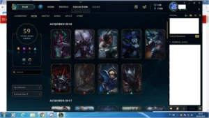 CONTA D2 / 98 CHAMPIONS / 57 SKINS BORDA DIAMANTE - League of Legends LOL