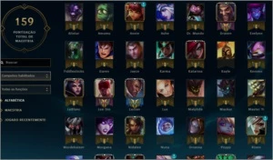 Conta no lol Platina V - League of Legends