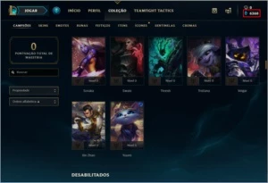 Conta UNRAKED | NVL 30 | 17 CAMPEÕES | 6300 ESSÊNCIAS AZUIS - League of Legends LOL