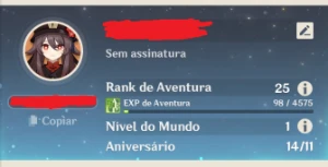 Conta Genshin Impact com Hu Tao, Raiden Shogun e Livro 5 ⭐