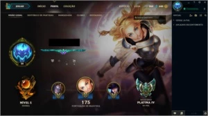 Conta Lol League of Legends Platina 4