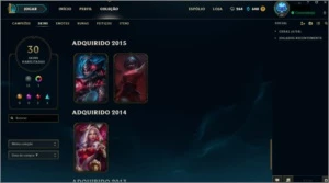 Conta Lol League of Legends Platina 4