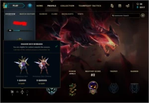 Conta de League of Legends Platina 3 LOL