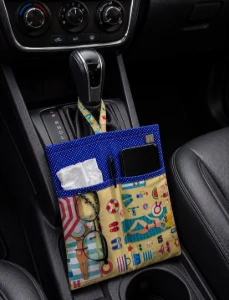 Organizador e Lixinho Artesanal para Carro - Artesanato e Personalizados