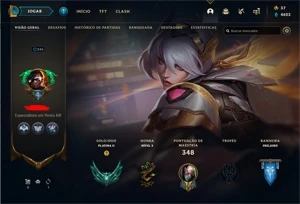 Conta league of legends plat 2 lvl 246 LOL