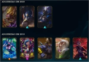 Conta LoL( lvl 54, 12 skins com a DJ SONA, silver 1, 2k ea) - League of Legends