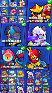 Conta Ultra Rara Com Muitas Skins Brawl Stars