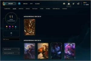 Conta Lol Platina 4 MMR ALTO - League of Legends