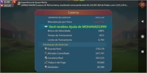 Lords Mobile Castelo 25, Poder 28M+ (Upando)