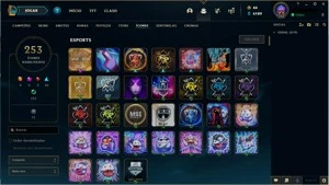 Conta League of Legends Level 352 com 292 skins LOL