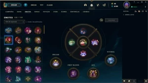 Conta League of Legends Level 352 com 292 skins LOL