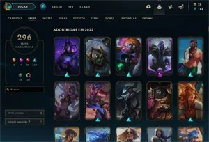 Conta League of Legends 294 SKINS LOL