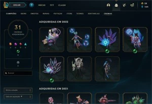 Conta League of Legends 294 SKINS LOL