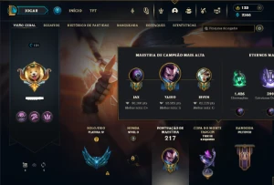 Platina 4 com 85 Champs e 33 Skins +1 Fragmento - League of Legends LOL