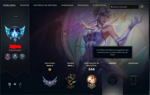 Conta lol 260 skins, todos champs, 40k de essencia azul - League of Legends