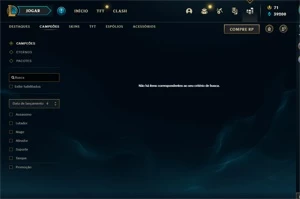 Conta lol 260 skins, todos champs, 40k de essencia azul - League of Legends