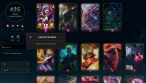 Conta Lol 425 Skins + 4Mil Investidos - Elo Gold - League of Legends
