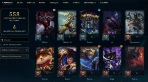 Conta do league of legends, lvl 372 127 skin! LOL