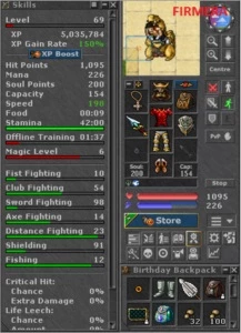 CONTA LUTABRA / FIRMERA COM ÓTIMOS SKILLS - Tibia