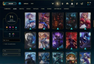 Conta bronze 2 com 115 Champs e 71 Skins ( MAIN JG ) - League of Legends LOL