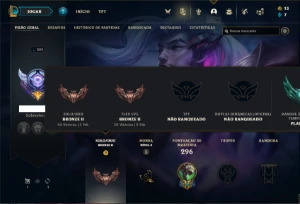 Conta bronze 2 com 115 Champs e 71 Skins ( MAIN JG ) - League of Legends LOL