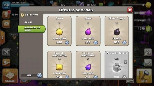 Coc - Cv12 Nível 154 Semi Full+ Skin E Moedas De Liga E Raid - Clash of Clans