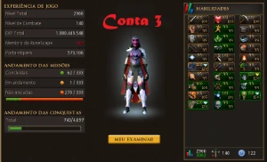 3 Contas Tops - Runescape RS