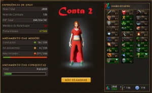 3 Contas Tops - Runescape RS
