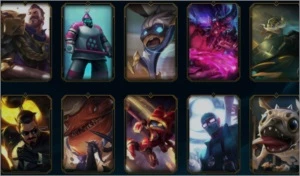 Conta PRATA IV main adc +100champs varias skins - League of Legends LOL
