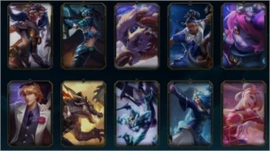 Conta PRATA IV main adc +100champs varias skins - League of Legends LOL