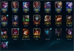 Conta PRATA IV main adc +100champs varias skins - League of Legends LOL