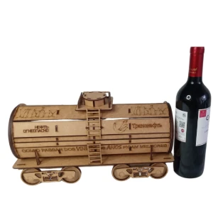 Caixa porta Vinho em MDF com Tampa - Embalagem para... - Artesanato e Personalizados