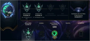 Conta de LOL - Platina - League of Legends