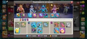 Cv12 Conta Top - 3817 Gemas - 4 Equipamentos Épicos - Clash of Clans