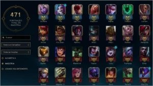 Conta lol platina, todos os campeões - League of Legends