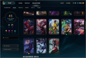 Conta de League of Legends Platina 3 All champs LOL