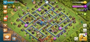 CV 12 Full muros, Full heróis e tropas - Clash of Clans
