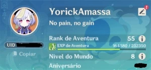 CONTA GENSHIN IMPACT AR 55 KAZUHA C/ESPADA CELESTIAL+ S/NICK