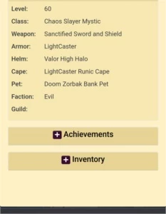 Venden conta de 9 anos, desapego - Adventure Quest World AQW