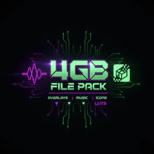 4GB DE ARQUIVOS - Overlays, Musicas, Ícones, Luts e +
