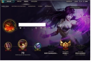 CONTA GOLD I, SMURF, POUCOS CHAMPS. - League of Legends LOL