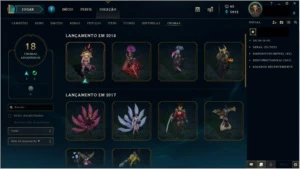 Conta League of Legends | Gold IV | 103 skins | e mais LOL