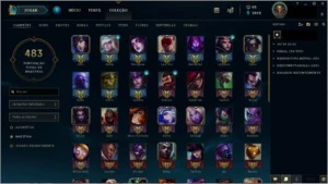 Conta League of Legends | Gold IV | 103 skins | e mais LOL